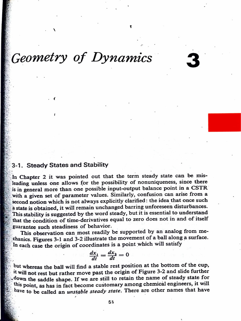 Steady States in CSTR Dynamics | PDF | Equations | Geometry