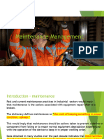Maintenance Management Lecture 1