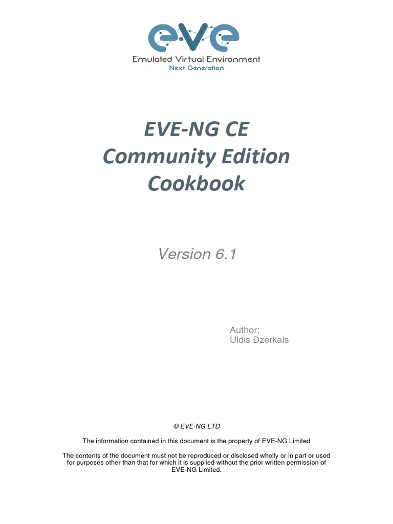EVE-NG CE Cookbook v6.1 Guide | PDF | Virtual Machine | Computer Science