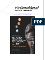 Activities For Teaching Psychology and Law A Guide For Instructors 1St Edition Amanda D Zelechoski Online Ebook Texxtbook Full Chapter PDF