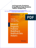 Ebook Advanced Prognostic Predictive Modelling in Healthcare Data Analytics 1St Edition Sudipta Roy Online PDF All Chapter