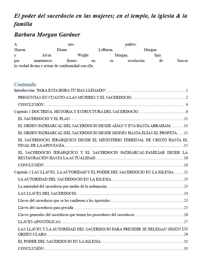 El Poder Del Sacerdocio en Las Mujeres | PDF | Sacerdote | Iglesia Católica