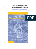 Download ebook Acts New Cambridge Bible Commentary Craig S Keener online pdf all chapter docx epub 