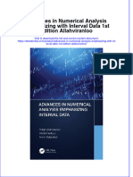Download ebook Advances In Numerical Analysis Emphasizing With Interval Data 1St Edition Allahviranloo online pdf all chapter docx epub 
