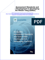 Ebook Air Quality Assessment Standards and Sustainable Development in Developing Countries Weixin Yang Editor Online PDF All Chapter