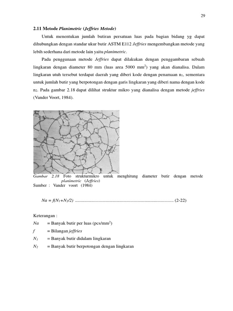 Metode Planimetric Jeffries untuk Analisis Butir | PDF
