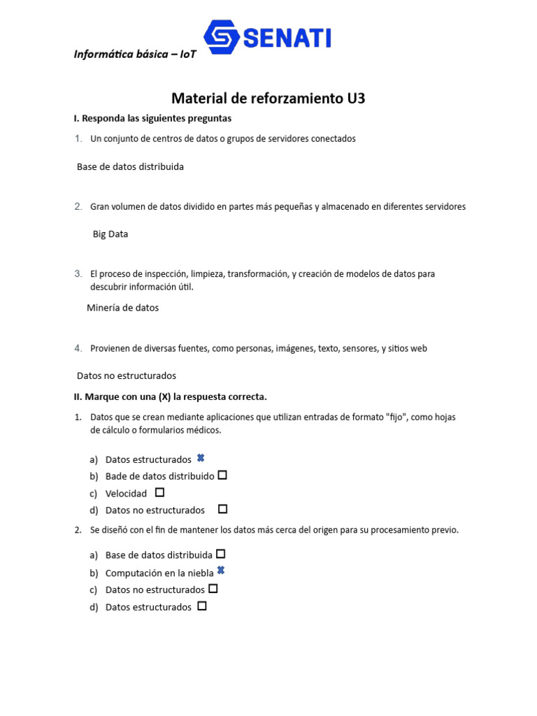 SINU-153 - Material de Reforzamiento - U3 | PDF | Arte | Informática