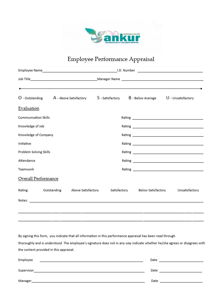 Employee Appraisal Checklist | Download Free PDF | Performance ...