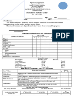 Progress Report Card 3