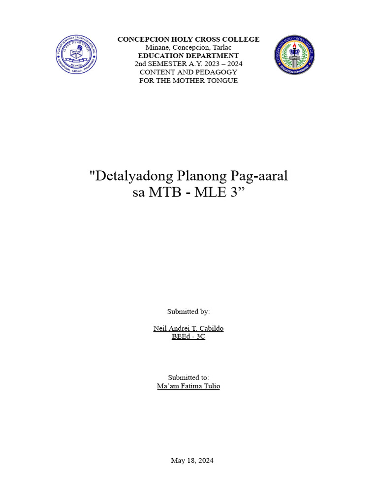 MTB Mle 3 DLP (Neil) | PDF