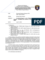 Comments & Inputs On The Philippine National Multi-Sectoral Strategic Plan Children in Street Situation (2021-2025) (July 2023)