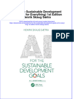 Ebook Ai For The Sustainable Development Goals Ai For Everything 1St Edition Henrik Skaug Saetra Online PDF All Chapter