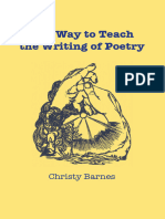 One Way To Teach Poetry
