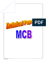 MCB Product Techniques