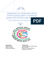 The Community health status of Bangladesh