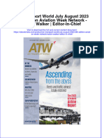 Air Transport World July August 2023 6Th Edition Aviation Week Network Karen Walker Editor in Chief Online Ebook Texxtbook Full Chapter PDF