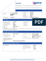 Motor Policy Schedule