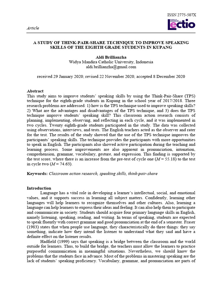 376-Article Text-3713-2-10-20210304 | PDF | Learning | Vocabulary