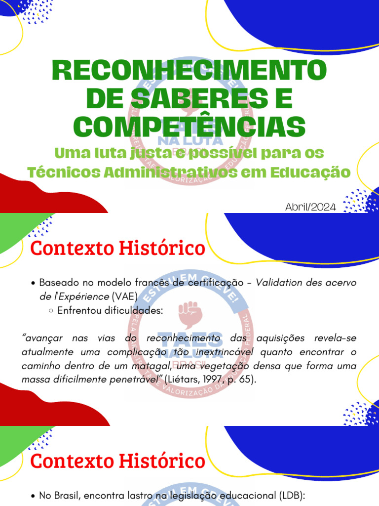 Reconhecimento de Competências TAE 2024 | PDF | Pós-graduação