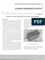 Bui Ding Research No: Precast Stone Masonry Block Walling Scheme