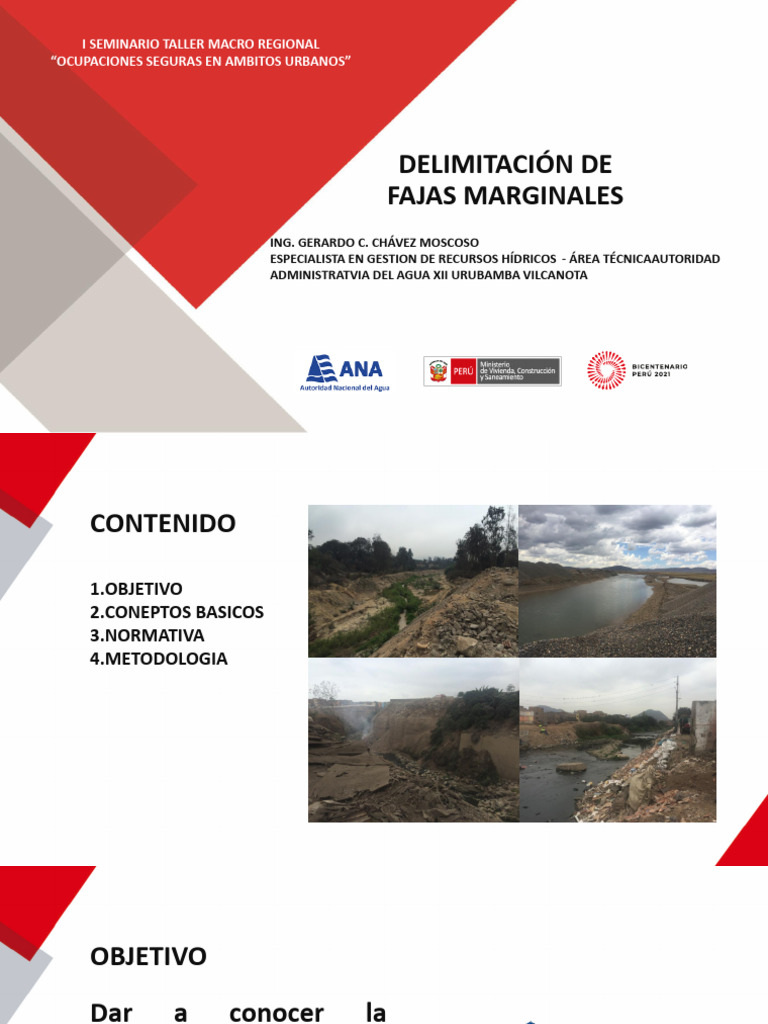 Delimitación de Fajas Marginales en Perú | PDF | Agua | Reservorio