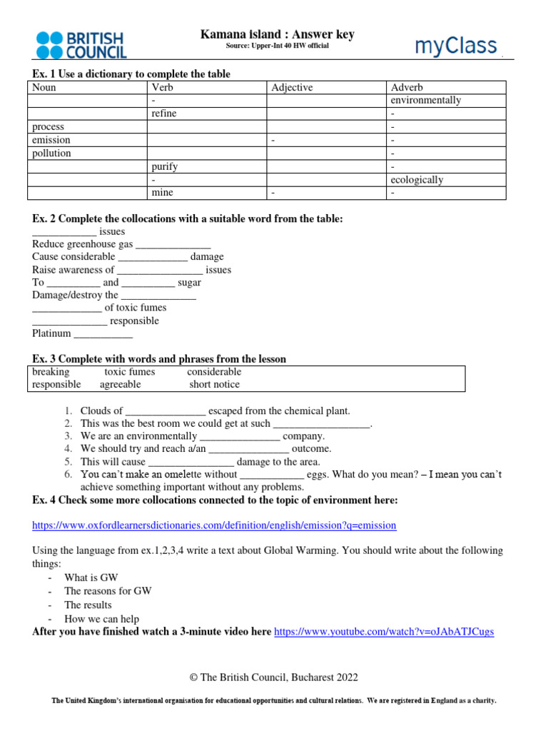 U040RO Kamana Island Homework Worksheet PDF Toxicity Linguistics