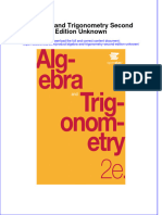 Download ebook Algebra And Trigonometry Second Edition Unknown online pdf all chapter docx epub 