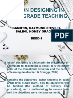 (Gamotin and Balido) G16- Lesson Designing for ultigrade Class