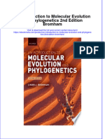 Ebook An Introduction To Molecular Evolution and Phylogenetics 2Nd Edition Bromham Online PDF All Chapter