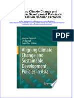 Ebook Aligning Climate Change and Sustainable Development Policies in Asia 1St Edition Hooman Farzaneh Online PDF All Chapter