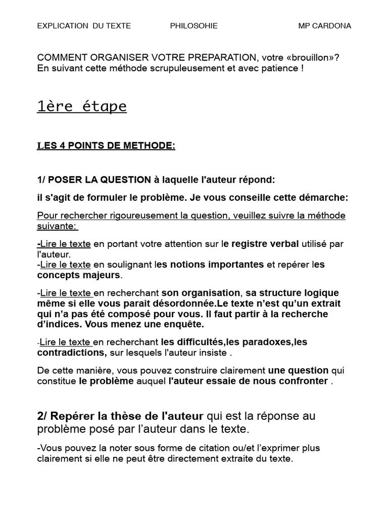 Methodologie de L Explication de Texte | PDF | Méthode scientifique