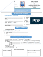 Fiche de Candidature ISSI