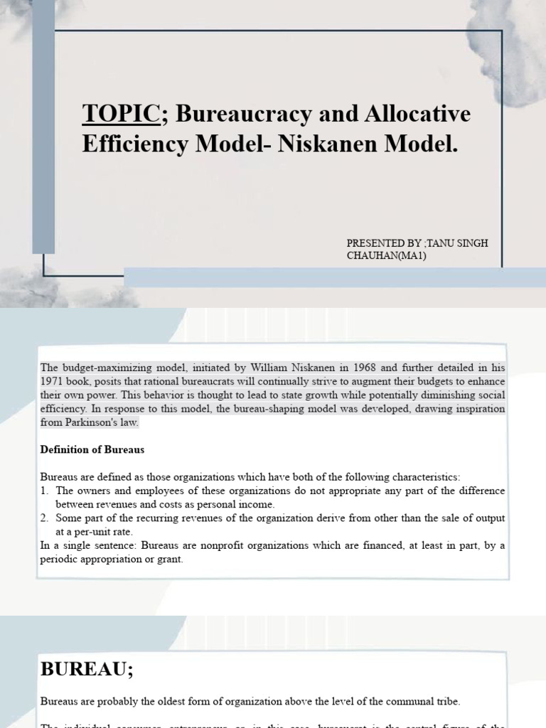 洋書 The Budget-Maximizing Bureaucrat Niskanen's Budget