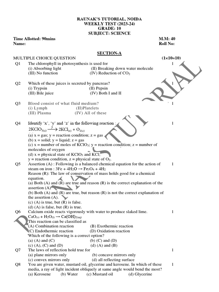 class-10-test-paper-pdf-mirror-optics