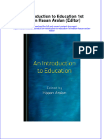 Ebook An Introduction To Education 1St Edition Hasan Arslan Editor Online PDF All Chapter