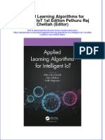 Applied Learning Algorithms For Intelligent Iot 1St Edition Pethuru Raj Chelliah Editor Online Ebook Texxtbook Full Chapter PDF