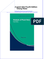 Ebook Analysis of Panel Data Fourth Edition Cheng Hsiao Online PDF All Chapter