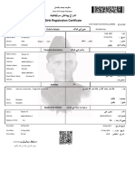 Birth Registration Certificate: Child's Details