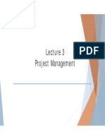 Lecture 3 - Project Management