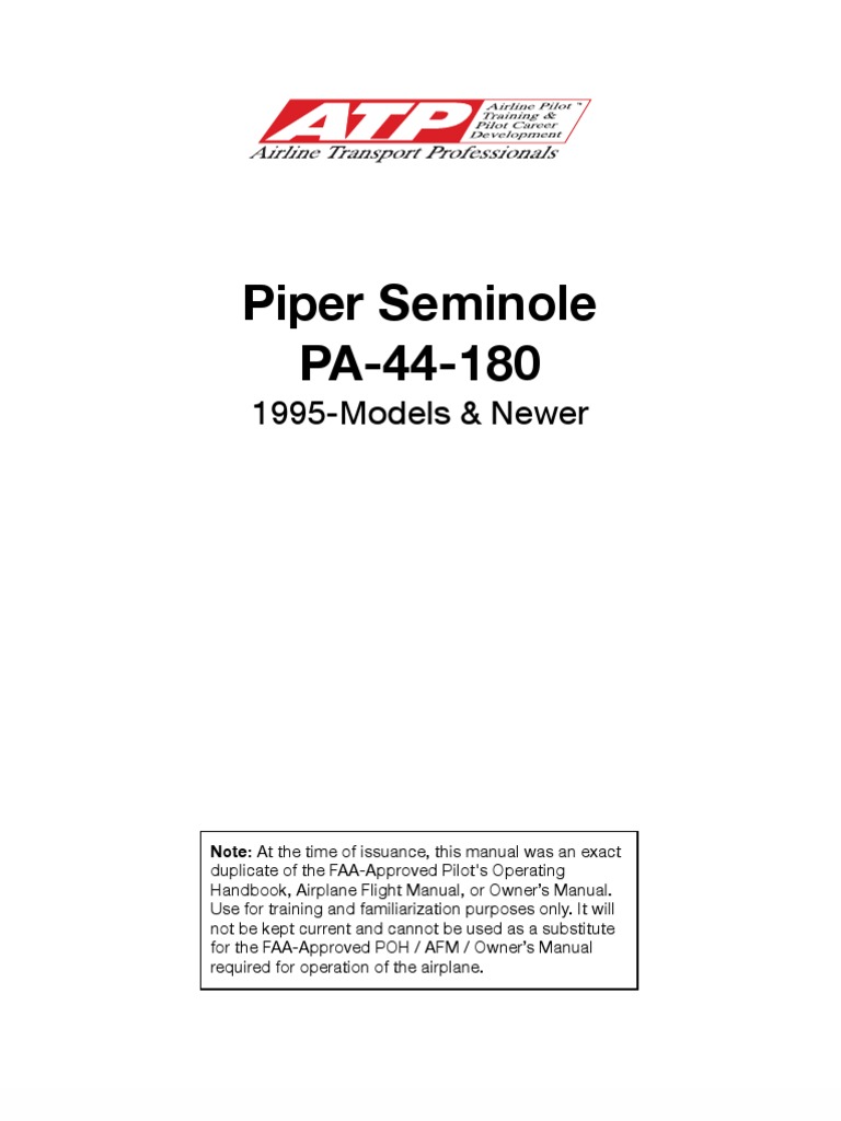 Pa44 flight manual