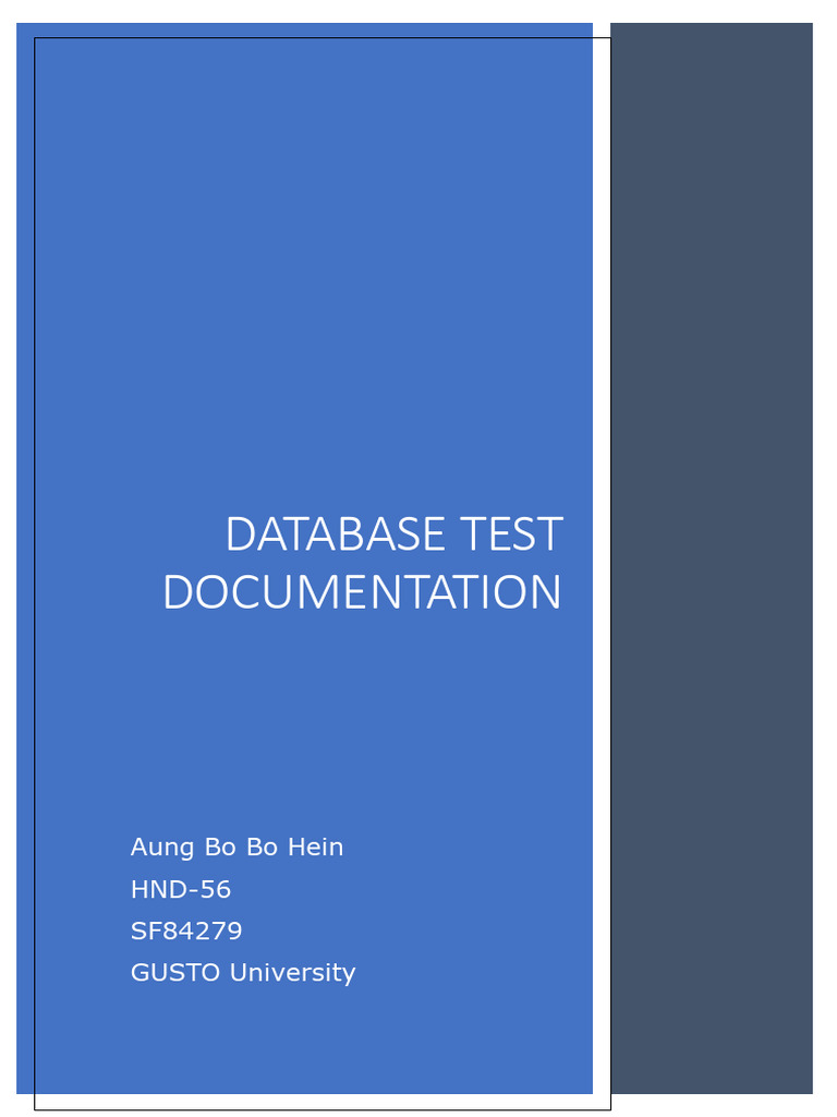 Database Testing Documentation | PDF | Relational Database | Table ...