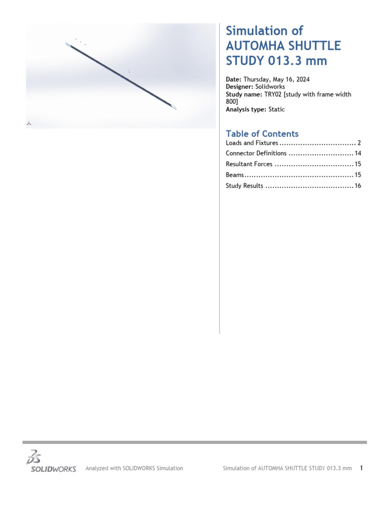 Drawings Heirloom -Tetrapak (Shuttle Rail Stress Analysis Study)Dth 800 ...
