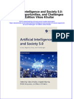 Artificial Intelligence and Society 5 0 Issues Opportunities and Challenges 1St Edition Vikas Khullar Online Ebook Texxtbook Full Chapter PDF