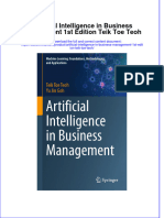 Artificial Intelligence in Business Management 1St Edition Teik Toe Teoh Online Ebook Texxtbook Full Chapter PDF