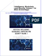 Artificial Intelligence Blockchain Computing and Security Volume 1 1St Edition Arvind Dagur Online Ebook Texxtbook Full Chapter PDF