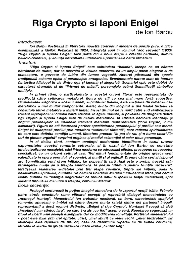 Riga Crypto Si Lapona Enigel | PDF