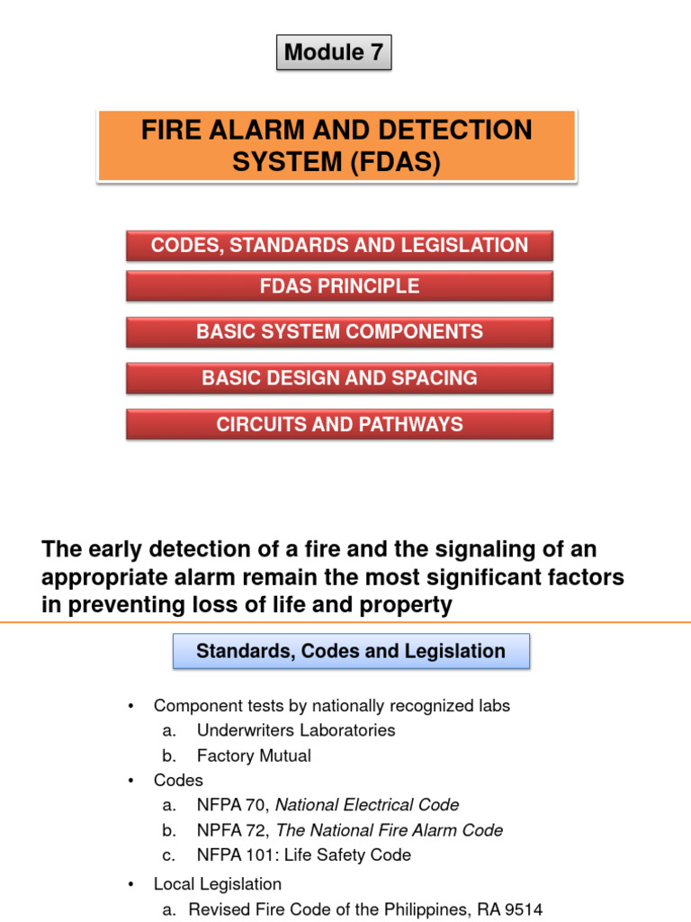 Module 7 - Fire Alarm and Detection System | PDF