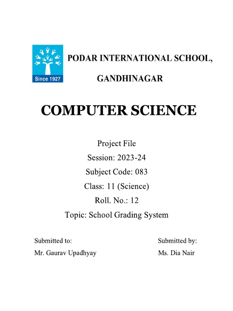 CS Project DIA | PDF