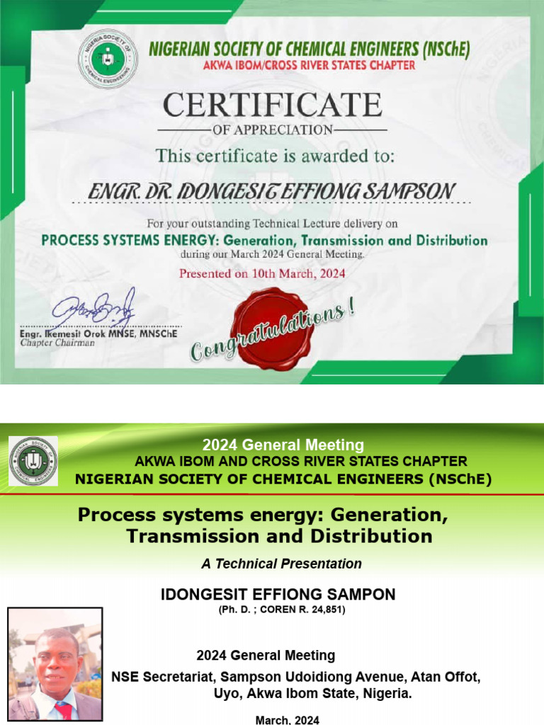 Process Systems Energy in Nigeria | PDF | Exergy | Heat