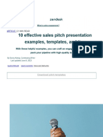 10 Sales Pitch Presentation Examples and Templates - Zendesk